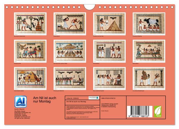 Produktbild: Am Nil ist auch nur Montag (Wandkalender 2027 DIN A4 quer), CALVENDO Monatskalender