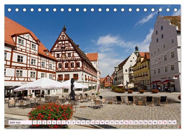 Produktbild: N&Ouml;RDLINGEN - Leben im Meteoritenkrater (Tischkalender 2026 DIN A5 quer), CALVENDO Monatskalender
