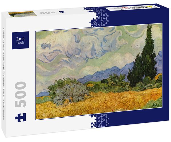 Produktbild: Lais Puzzle Vincent Willem van Gogh - Weizenfeld mit Zypressen 500 Teile