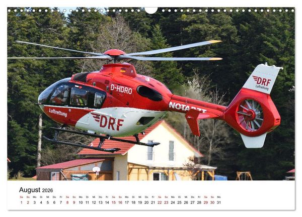 Produktbild: Rettungshubschrauber in Action (Wandkalender 2026 DIN A3 quer), CALVENDO Monatskalender