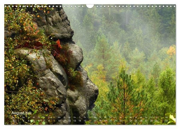 Produktbild: ElbsandSTEIN, kunstwerk der natur (Wandkalender 2026 DIN A3 quer), CALVENDO Monatskalender