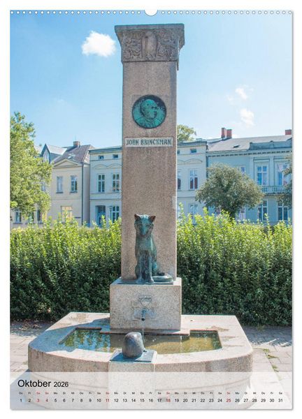 Produktbild: Historisches G&uuml;strow (hochwertiger Premium Wandkalender 2026 DIN A2 hoch), Kunstdruck in Hochglanz