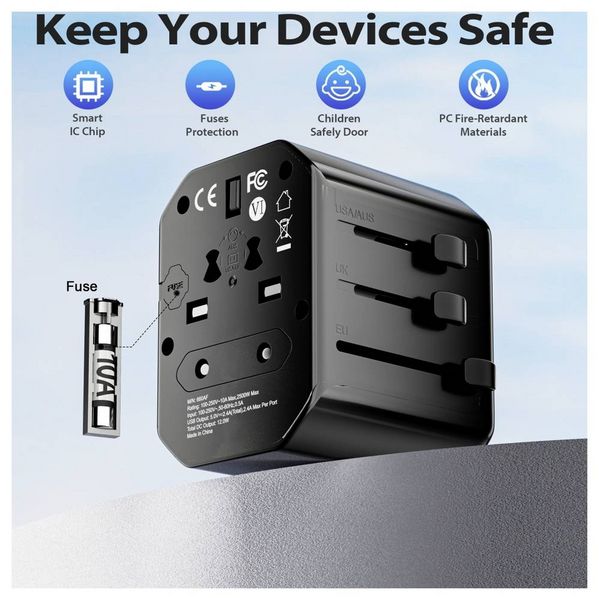 Produktbild: Technaxx 5335 Reiseadapter TX-358