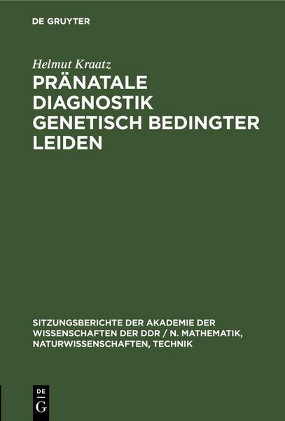 Produktbild: Pr&auml;natale Diagnostik genetisch bedingter Leiden