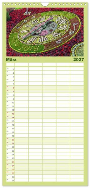 Produktbild: Familienplaner 2027 - Edinburgh - Impressionen aus der schottischen Hauptstadt mit 5 Spalten (Wandkalender, 21 x 45 cm) CALVENDO