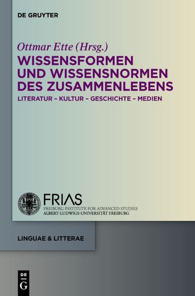 Produktbild: Wissensformen und Wissensnormen des ZusammenLebens