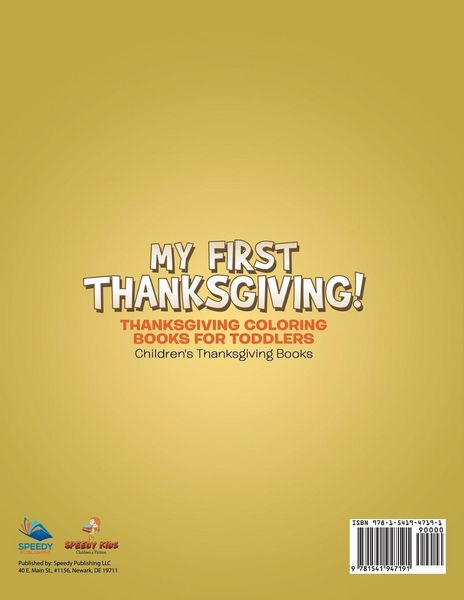 Produktbild: My First Thanksgiving! Thanksgiving Coloring Books for Toddlers | Children's Thanksgiving Books