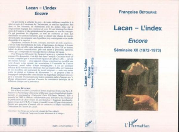 Produktbild: LACAN-L'INDEX : Encore - Seminaire XX (1972-1973)