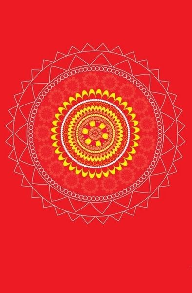 Produktbild: Schreibwandel Notizbuch "gelb-rotes Mandala"