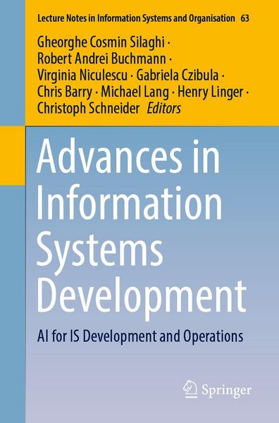 Produktbild: Advances in Information Systems Development