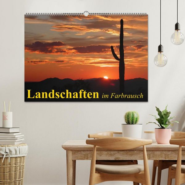 Produktbild: Landschaften im Farbrausch (Wandkalender 2026 DIN A2 quer), CALVENDO Monatskalender