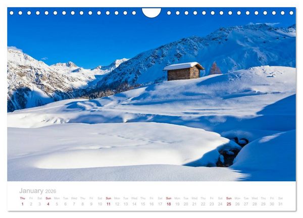 Produktbild: Grisons Engadine 2026 / UK-Version (Wall Calendar 2026 DIN A4 landscape), CALVENDO 12 Month Wall Calendar