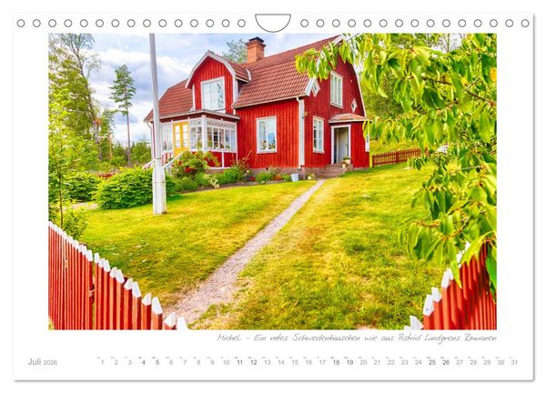 Produktbild: Sehnsucht Schweden - Elche, Natur und Urlaubstr&auml;ume (Wandkalender 2026 DIN A4 quer), CALVENDO Monatskalender