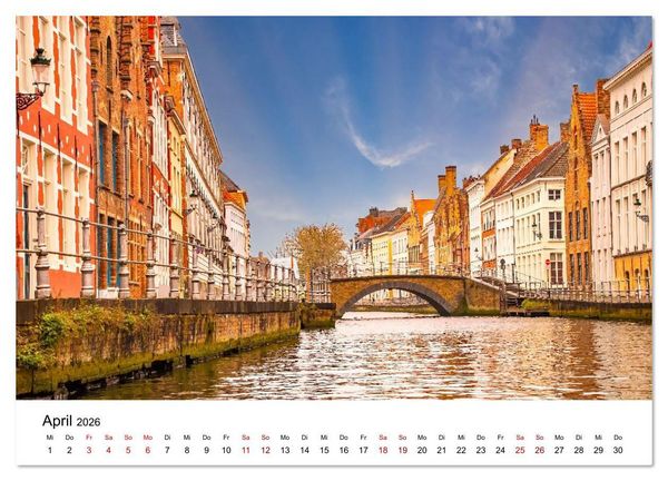 Produktbild: Br&uuml;gge - malerische Stadt mit Charme (Wandkalender 2026 DIN A4 quer), CALVENDO Monatskalender