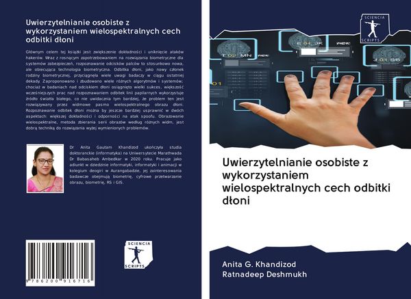 Produktbild: Uwierzytelnianie osobiste z wykorzystaniem wielospektralnych cech odbitki d&iquest;oni