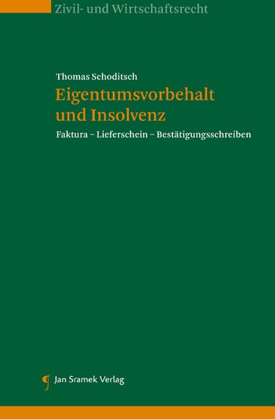 Produktbild: Eigentumsvorbehalt und Insolvenz