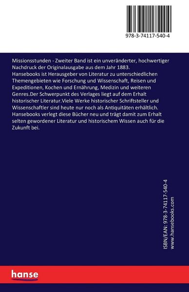 Produktbild: Missionsstunden