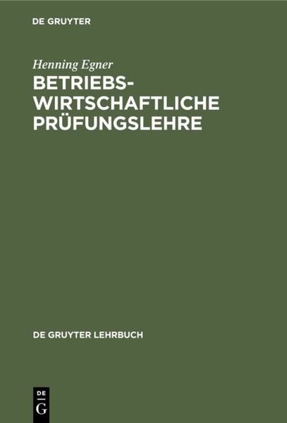 Betriebswirtschaftliche Prüfungslehre