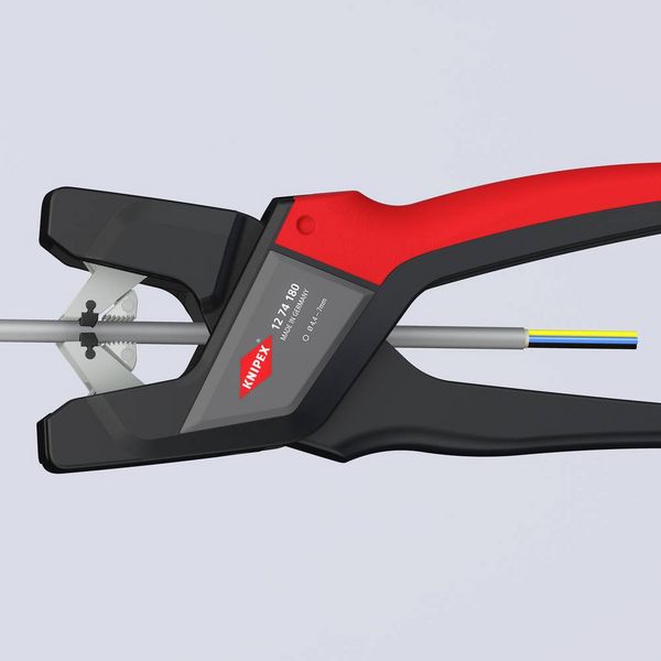 Produktbild: Knipex 12 74 180 Abmantelungszange 4.4 bis 7.5mm