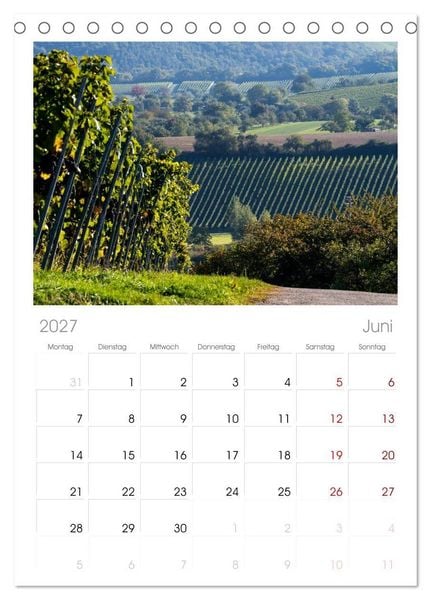 Produktbild: Tischplaner 2027 - Sch&ouml;ner Kraichgau (A5 Tischkalender zum Aufstellen) CALVENDO