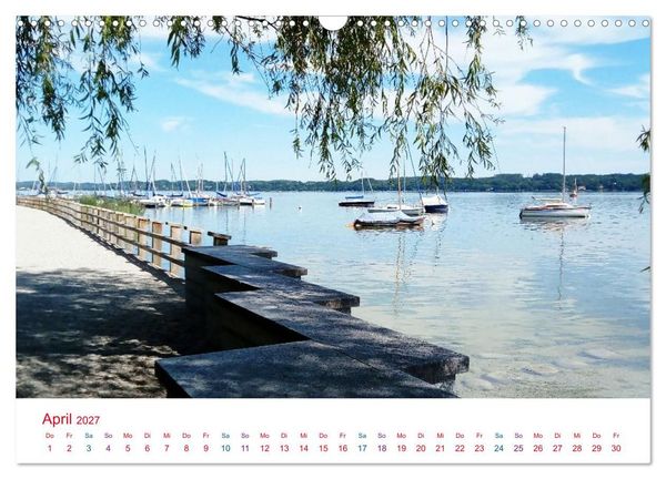 Produktbild: Hier f&uuml;hle ich mich zuhause - Landsberg am Lech und Ammersee (Wandkalender 2027 DIN A3 quer), CALVENDO Monatskalender