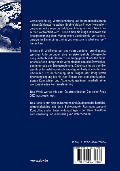 Produktbild: Anreizkompatible Erfolgsrechnung im Konzern