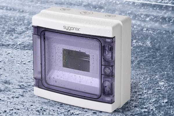 Produktbild: Sygonix SY-5491852 Kleinverteiler Aufputz Anzahl Teilungen = 8 Anzahl Reihen = 1 Inhalt 1St.
