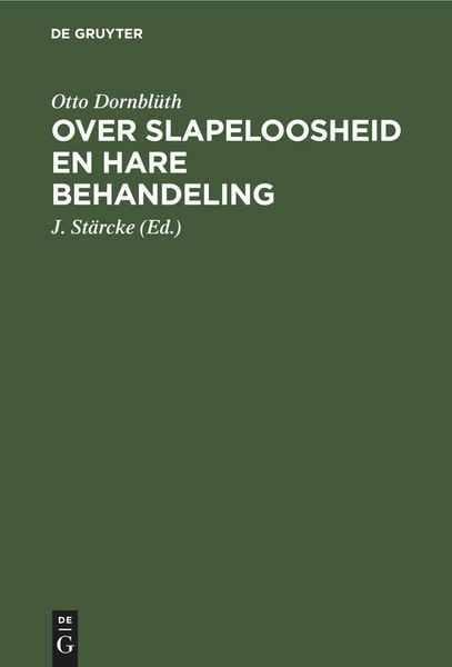 Produktbild: Over slapeloosheid en hare behandeling