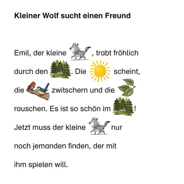 Produktbild: Maxi Pixi 470: Der kleine Wolf findet einen Freund