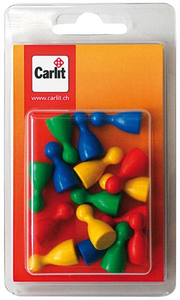 CARLIT Spielzubehör, Halma-Kegel 16 Stück 2