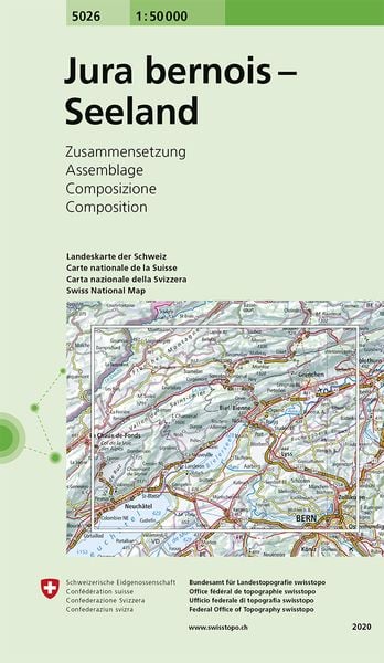 Produktbild: Swisstopo 1 : 50 000 Jura Bernois - Seeland