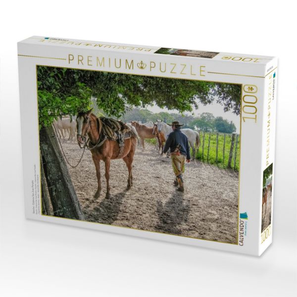 Produktbild: CALVENDO Puzzle Gaucho - Estancia San Juan Poriah&uacute; | 1000 Teile Lege-Gr&ouml;&szlig;e 64x48cm Foto-Puzzle f&uuml;r gl&uuml;ckliche Stunden