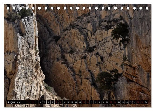 Produktbild: El Caminito del Rey (Tischkalender 2026 DIN A5 quer), CALVENDO Monatskalender