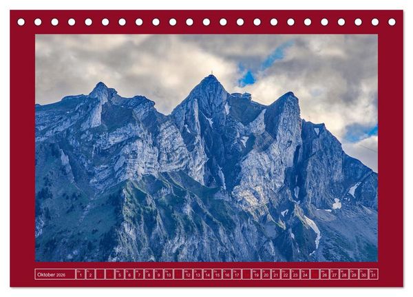 Produktbild: Gr&uuml;ezi in den Schweizer Bergen (Tischkalender 2026 DIN A5 quer), CALVENDO Monatskalender