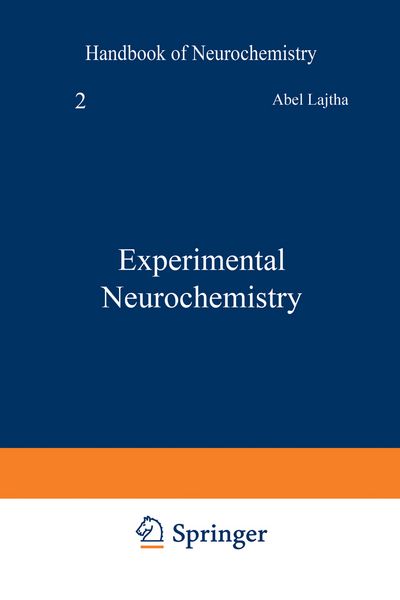 Produktbild: Experimental Neurochemistry