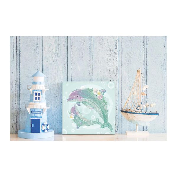 Produktbild: DIAMOND DOTZ - Diamond Painting Tanzende Delfine
