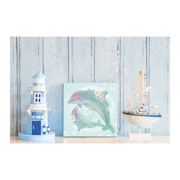 Produktbild: DIAMOND DOTZ - Diamond Painting Tanzende Delfine