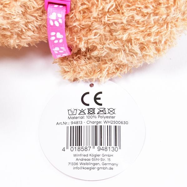 Produktbild: Pl&uuml;schhund Pudel beige Ari mit Leine