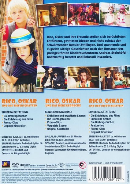 Produktbild: Rico, Oskar - Boxset 1-3 [3 DVDs]