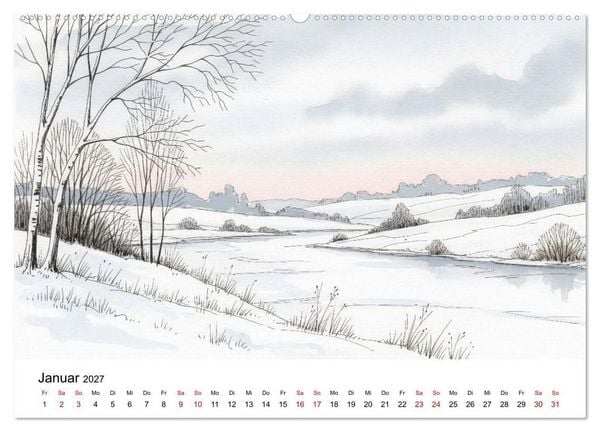 Produktbild: Einfach sch&ouml;n - Natur im Wandel der Jahreszeiten (hochwertiger Premium Wandkalender 2027 DIN A2 quer), Kunstdruck in Hochglanz