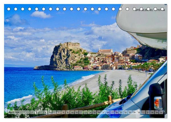 Produktbild: Mit dem Wohnmobil durch Italien (Tischkalender 2026 DIN A5 quer), CALVENDO Monatskalender
