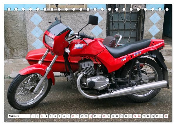 Produktbild: JAWA 350 - Exportschlager der CSSR (Tischkalender 2026 DIN A5 quer), CALVENDO Monatskalender