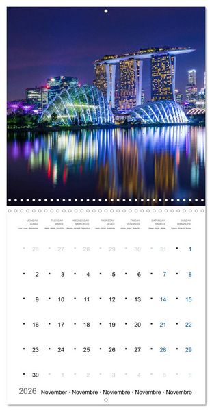 Produktbild: World Cities at Night (Wall Calendar 2026 12 &times; 12 Inch) CALVENDO 12 Month Wall Calendar