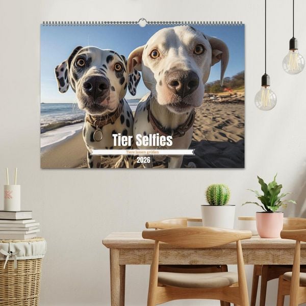 Produktbild: Tier Selfies (Wandkalender 2026 DIN A2 quer), CALVENDO Monatskalender