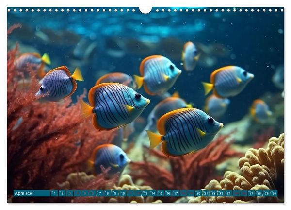 Produktbild: Fantasie bei die Fische! (Wandkalender 2026 DIN A3 quer), CALVENDO Monatskalender