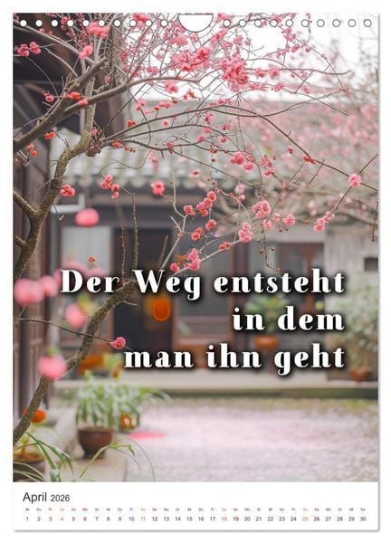 Produktbild: Zen Garten - Wo Natur und Geist in Einklang sind (Wandkalender 2026 DIN A4 hoch), CALVENDO Monatskalender