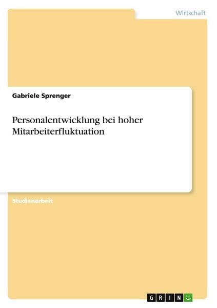 Produktbild: Personalentwicklung bei hoher Mitarbeiterfluktuation