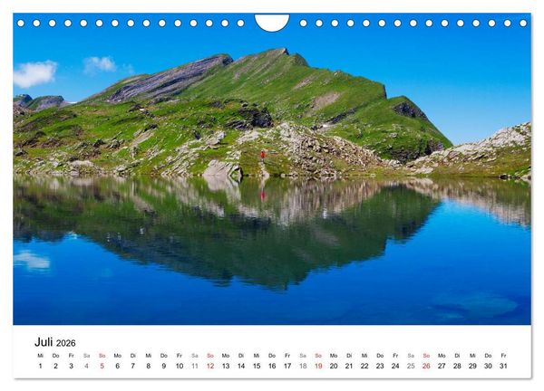 Produktbild: BERGSEEN Schweizer Alpen (Wandkalender 2026 DIN A4 quer), CALVENDO Monatskalender
