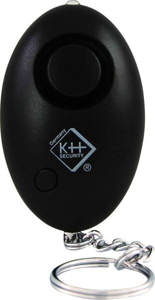Kh-security Taschenalarm Schwarz mit LED 100103B