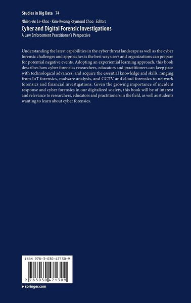 Produktbild: Cyber and Digital Forensic Investigations